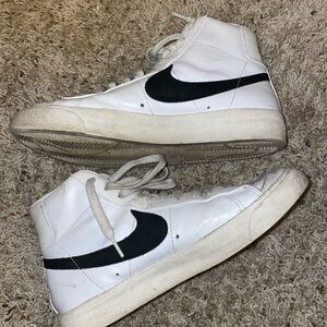 Nike White Blazers woman's 9.5